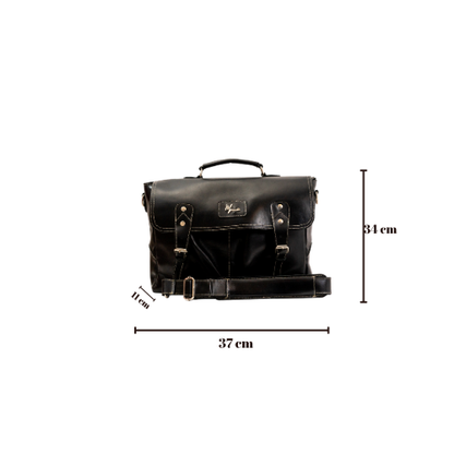 Portafolio 100% CUERO Mod. Australia (PULL NEGRO)