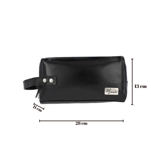Neceser Sobaquera Piel Genuina Caballero Mod. España  (Negro)
