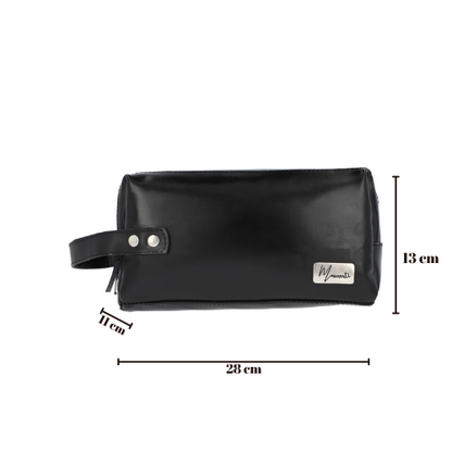 Neceser Sobaquera Piel Genuina Caballero Mod. España  (Negro)