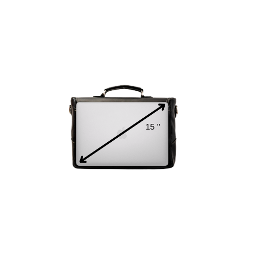 Portafolio 100% CUERO Mod. Australia (PULL NEGRO)