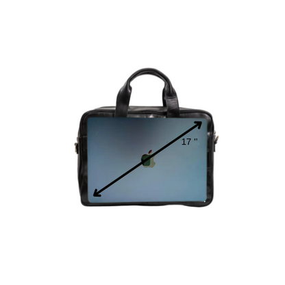 Maletin Portafolio 100% Cuero Mod. Brooklyn ( Pull up Negro )