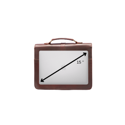 Portafolio 100% CUERO Mod. Messenger ( pull shedron)