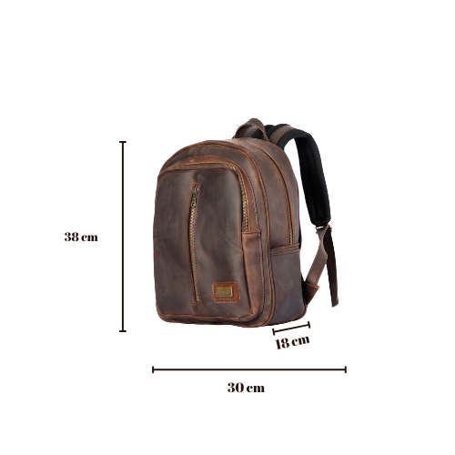 Back pack Mod. Tokio Mochila clasica cuero ( Crazy Crazy)