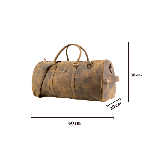 Maleta Piel Genuina con Gps mod. New York Duffle (crazy Tang )