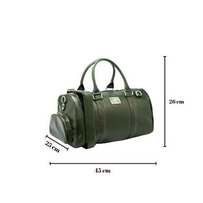 Maleta Piel Genuina con Gps mod. New York Jr. Duffle (Pull Verde)