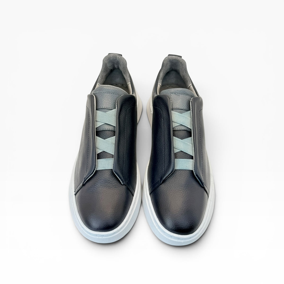 Tenis sneakers piel genuina mod 51004 Azul-Bitono - mosvartimxTenis sneakers piel genuina mod 51004 Azul-Bitono