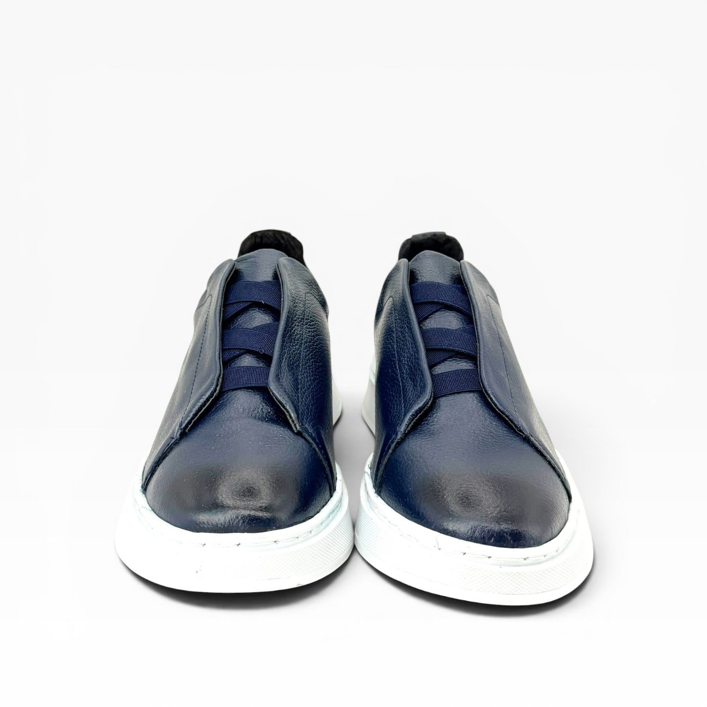 Tenis sneakers piel genuina mod 51003 azul