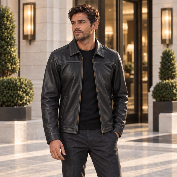 Chamarra caballero  Mod Aquiles krak Negro