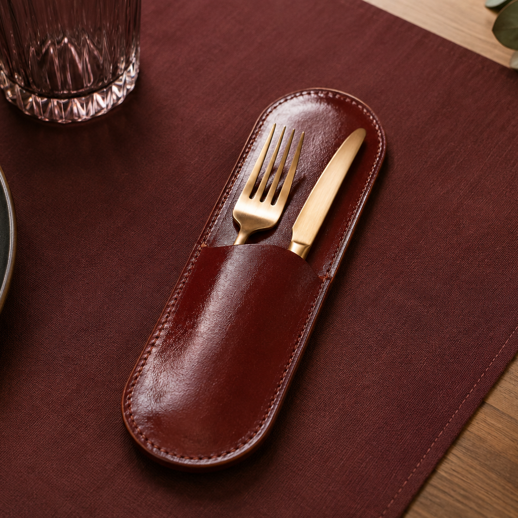 Estuche premium porta cubiertos, funda guarda cubiertos de Lujo mod 201 Pull Shedron