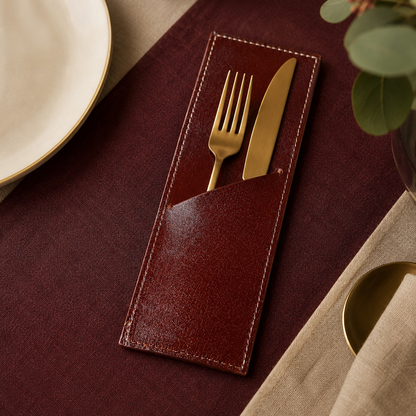 Estuche premium porta cubiertos, funda guarda cubiertos de Lujo mod 101 Pull Shedron