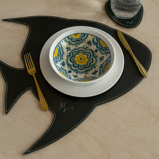 Manteleta rígida pescado| Plato base, salvamanteles figura  pez