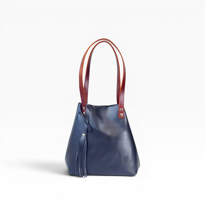 Bolso Tote Cuero Praga Plus+ Pull negro Doble Vista + 💄Cosmetiquera 👝 Gratis!!