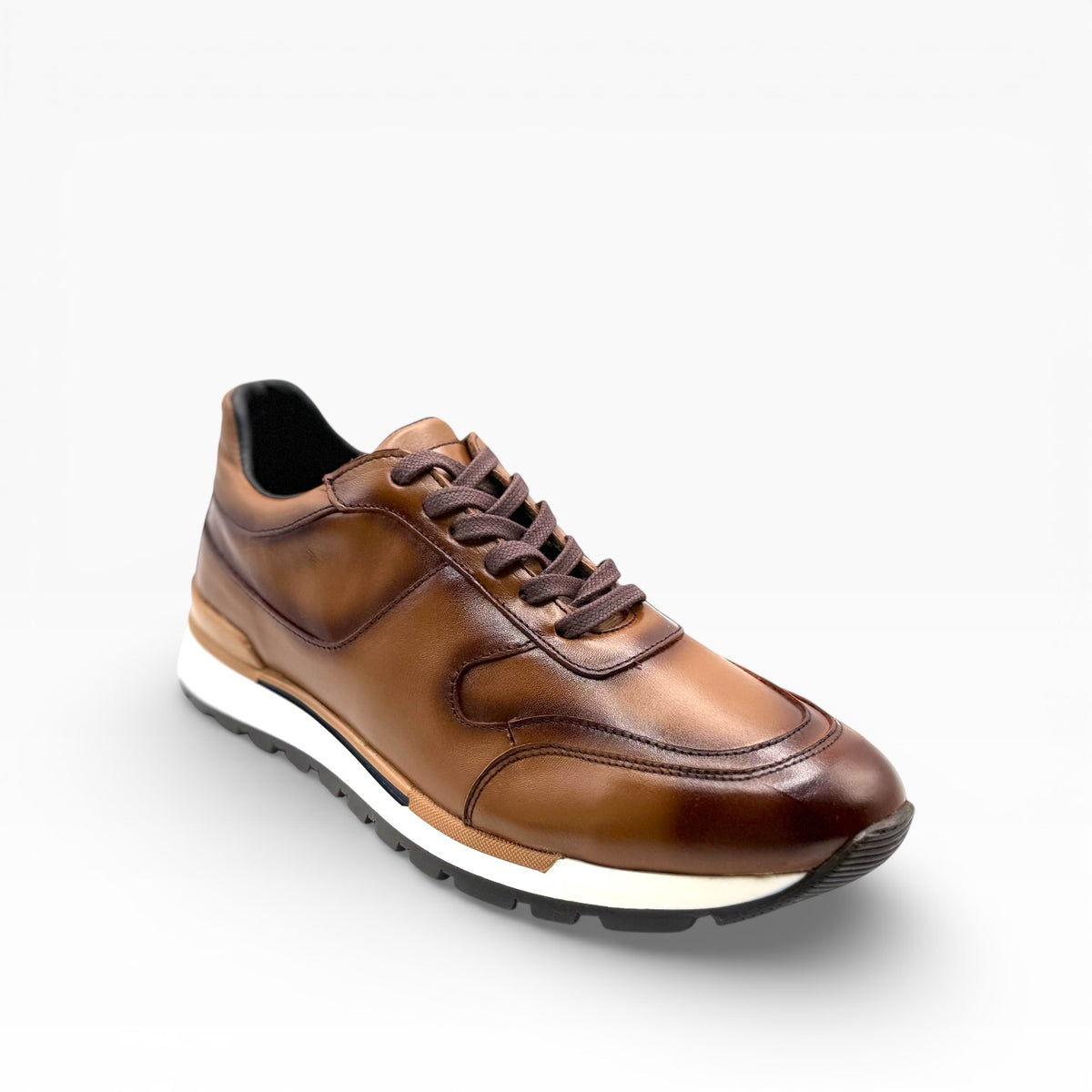 Sneakers casual cuero mod 9100 Café - mosvartimxSneakers casual cuero mod 9100 Café