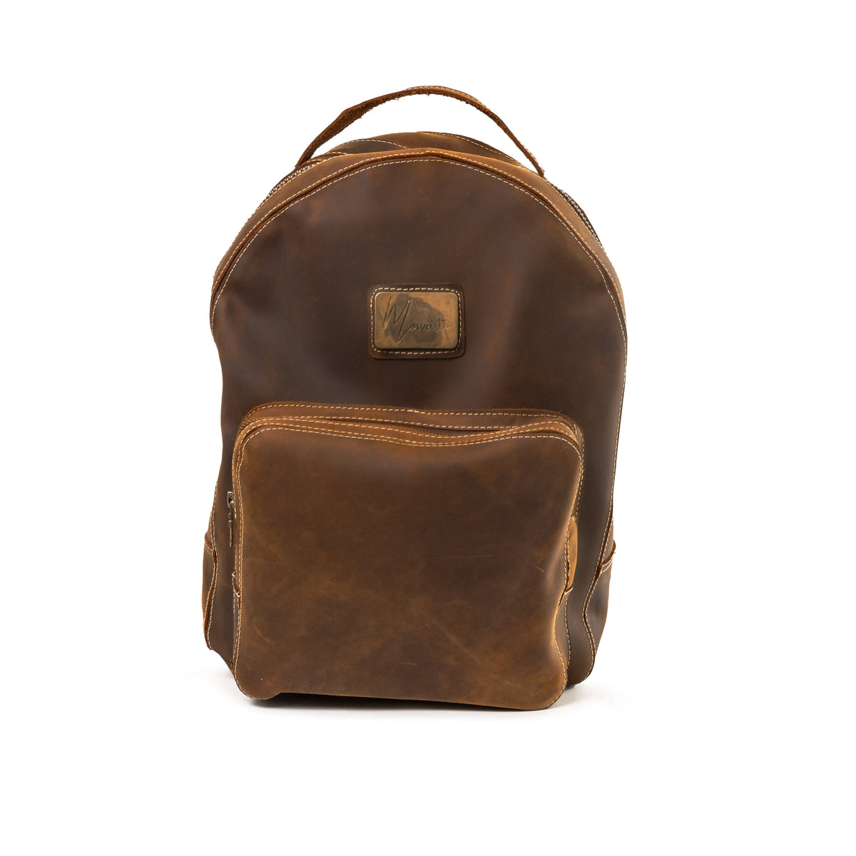 Back pack Mochila Urbana Clásica Cuero Crazy Café - mosvartimxBack pack Mochila Urbana Clásica Cuero Crazy Café