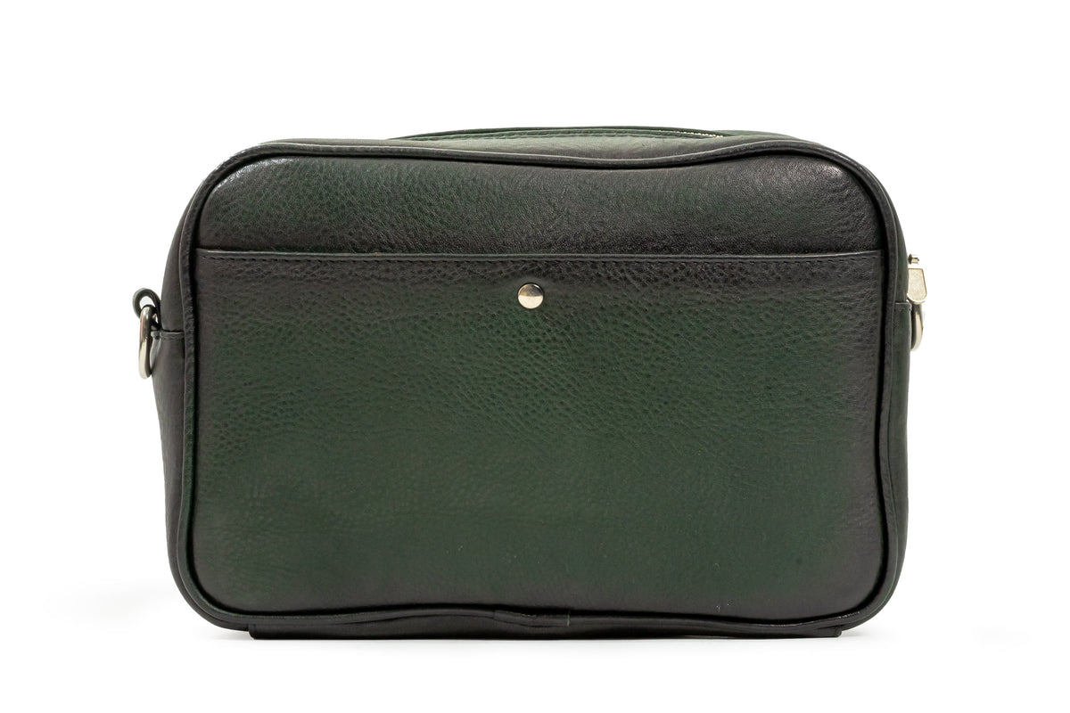 Bandolera Pitón Verde cuerpo floter negro Mod Matew. - mosvartimxBandolera Pitón Verde cuerpo floter negro Mod Matew.