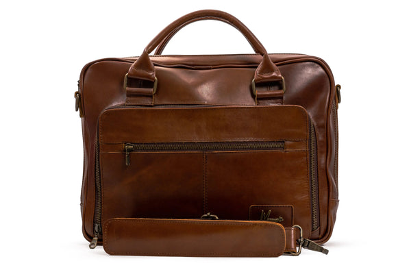 Maletin Portafolio 100% Cuero Mod. Holmes (Pull roble)