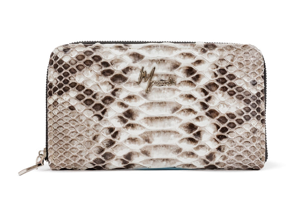 Cartera para Dama en Piel Genuina de 🐍 (Natural)