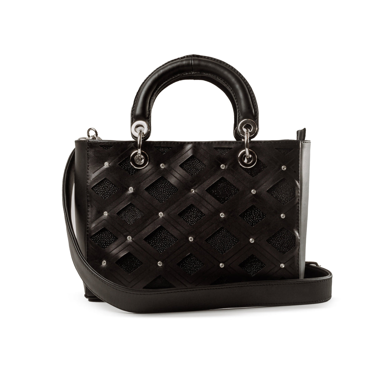 Bolso Tipo kelly mod. Viena Mantarraya Laser