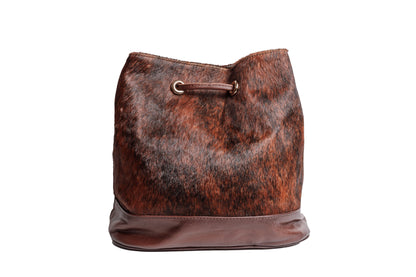 Bolso Dama Irlanda Pelo Res Atigrado y Cuero Bovino Premium