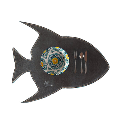 Manteleta rígida pescado| Plato base, salvamanteles figura  pez
