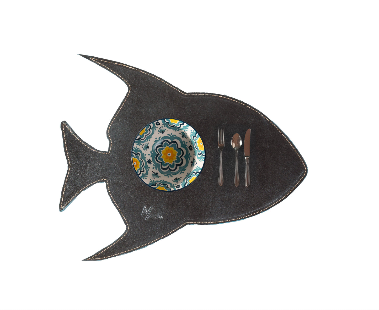 Manteleta rígida pescado| Plato base, salvamanteles figura  pez