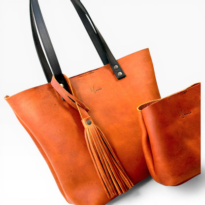 Tote Cuero Praga Plus+ Doble Vista