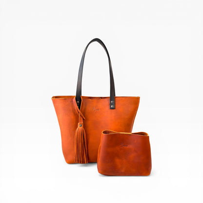 Tote Cuero Praga Plus+ Doble Vista
