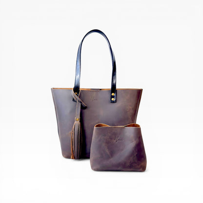 Tote Cuero Praga Plus+ Doble Vista