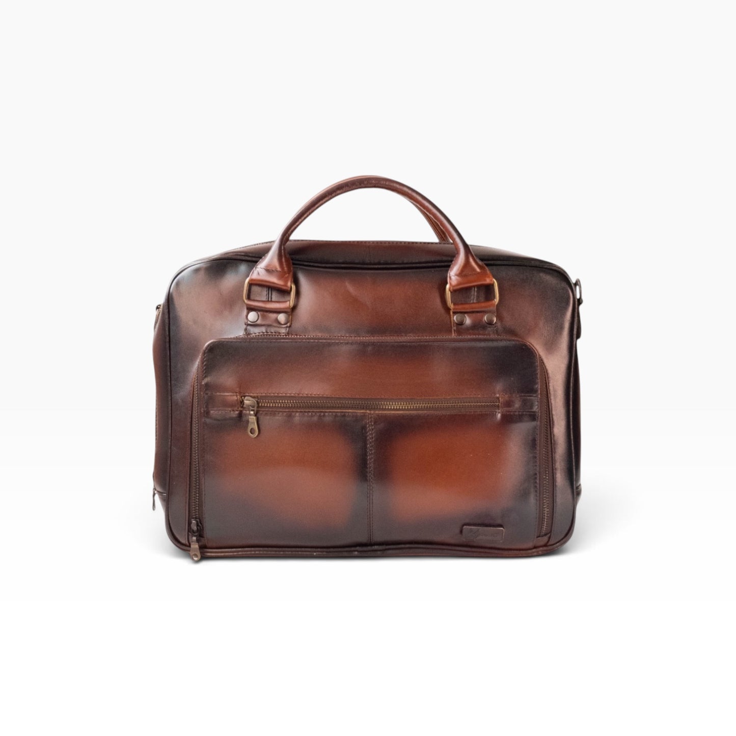 Maletin Portafolio 100% Cuero Mod. Holmes pull Roble Plus