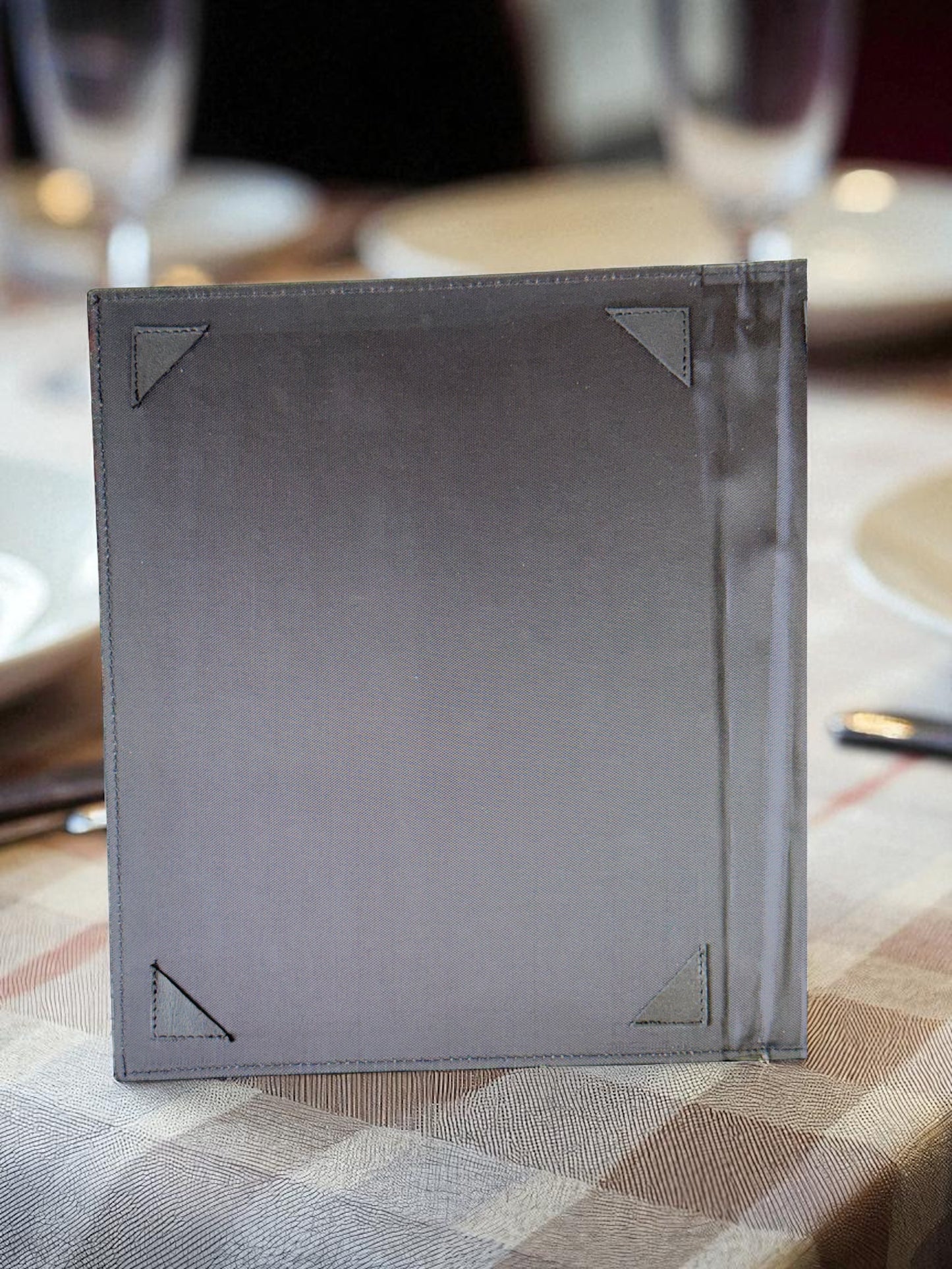 Porta menus  3 pzs bares restaurante cuero genuino