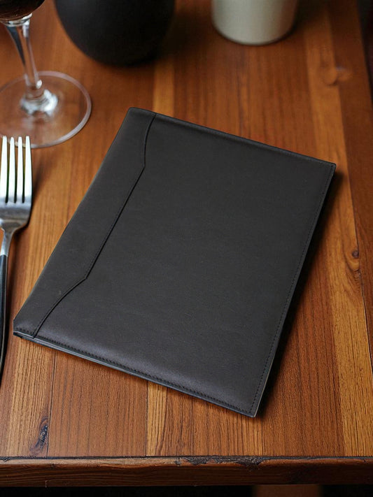 Porta menus  3 pzs bares restaurante cuero genuino