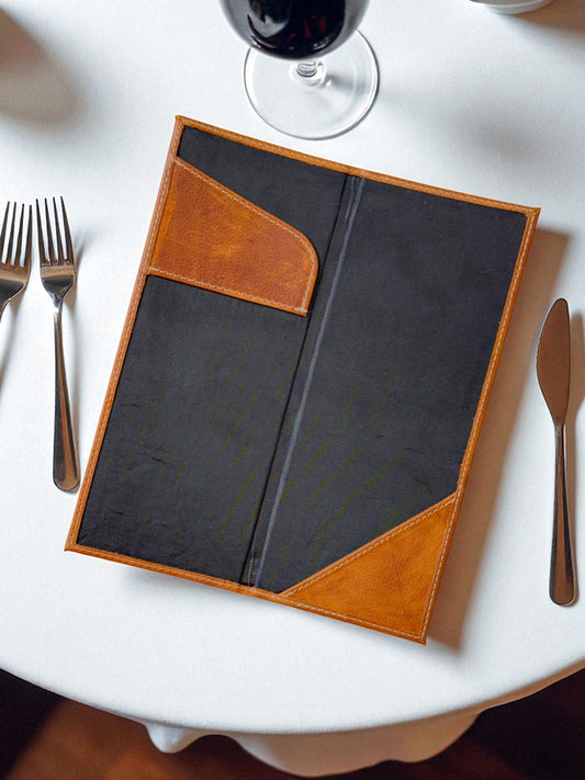 Porta cuentas 5 pzs bares restaurante cuero genuino mod 904