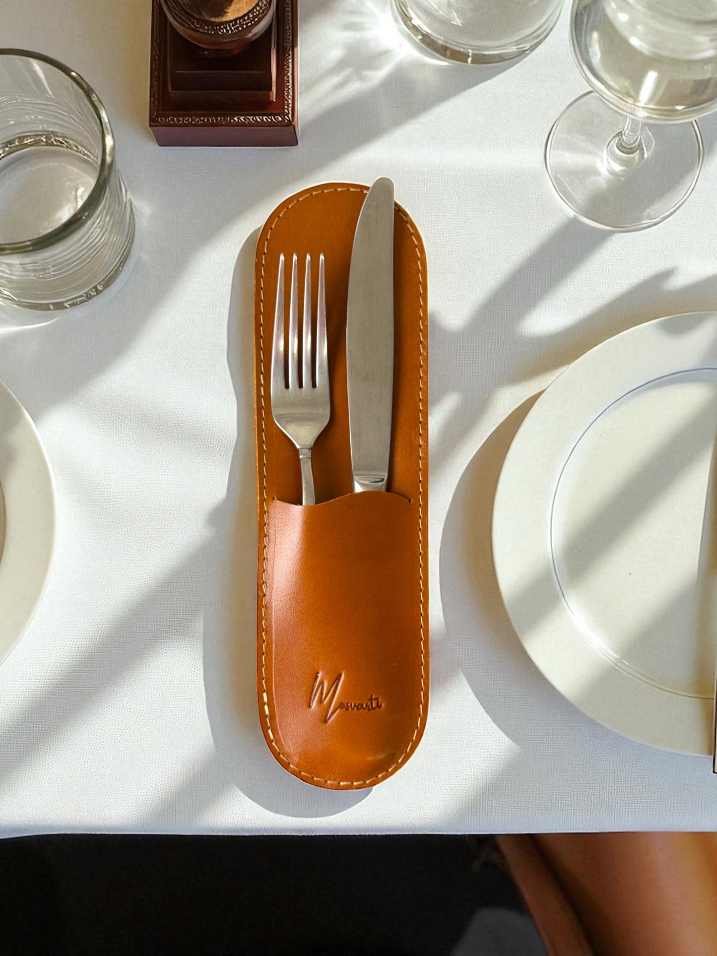 Estuche premium porta cubiertos, funda guarda cubiertos de Lujo mod 201