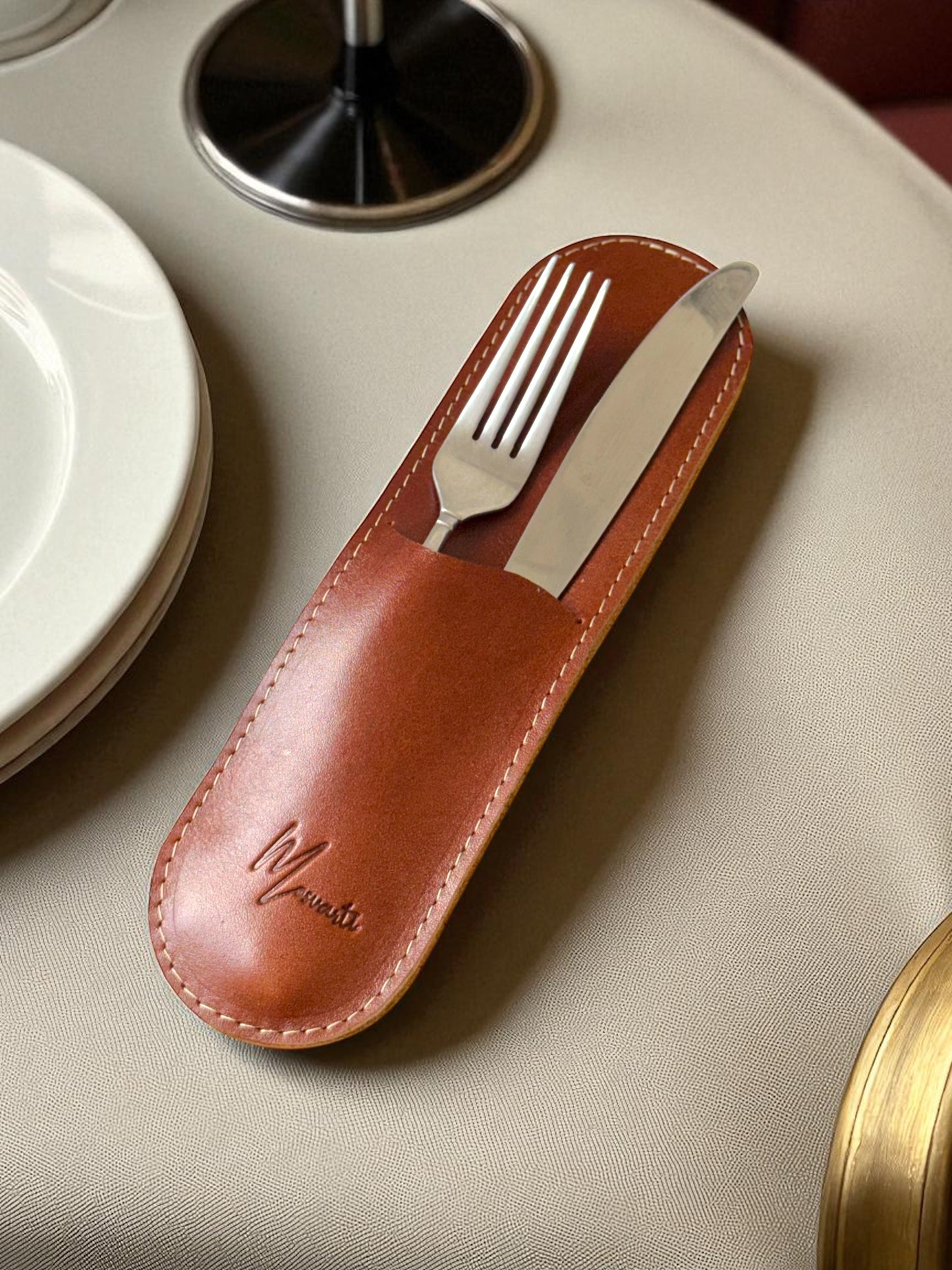 Estuche premium porta cubiertos, funda guarda cubiertos de Lujo mod 201