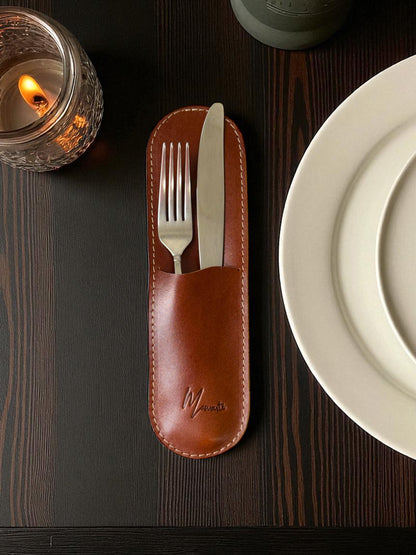 Estuche premium porta cubiertos, funda guarda cubiertos de Lujo mod 201