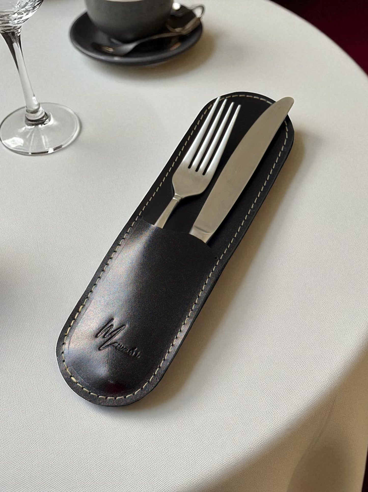 Estuche premium porta cubiertos, funda guarda cubiertos de Lujo mod 201