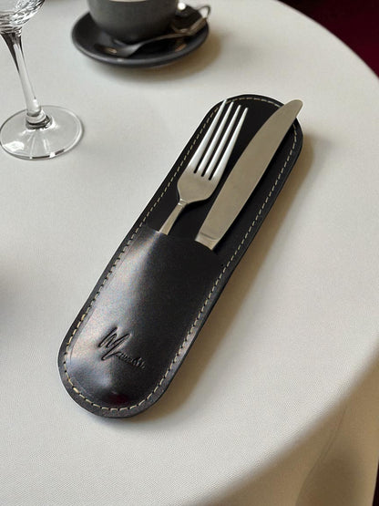 Estuche premium porta cubiertos, funda guarda cubiertos de Lujo mod 201