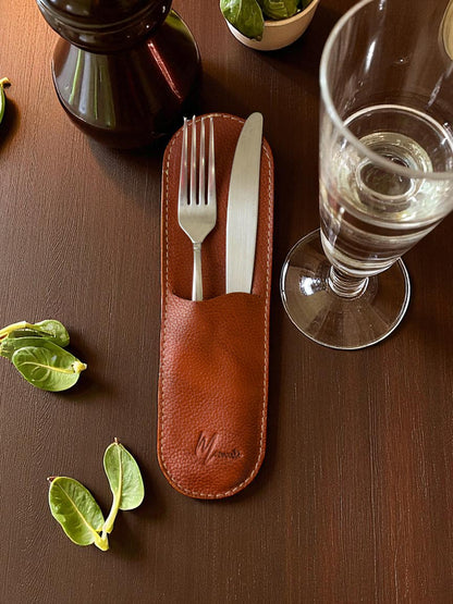 Estuche premium porta cubiertos, funda guarda cubiertos de Lujo mod 201