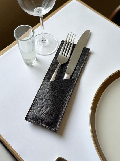 Estuche premium porta cubiertos, funda guarda cubiertos de Lujo mod 101