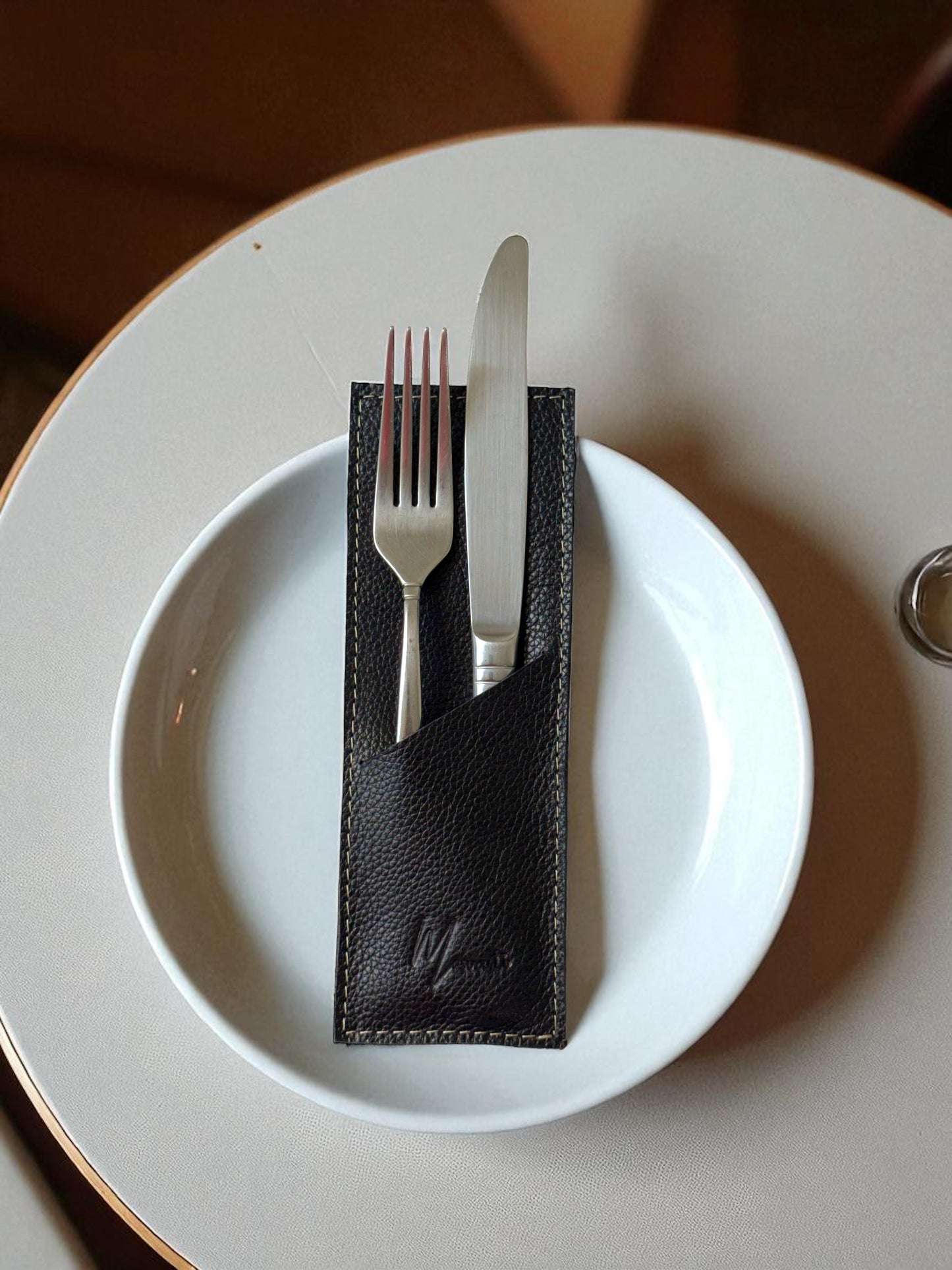 Estuche premium porta cubiertos, funda guarda cubiertos de Lujo mod 101