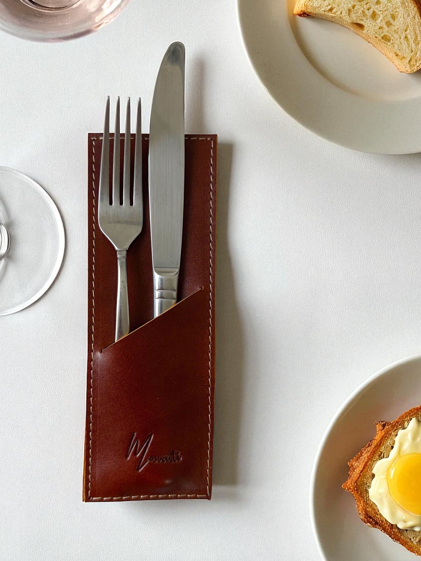 Estuche premium porta cubiertos, funda guarda cubiertos de Lujo mod 101