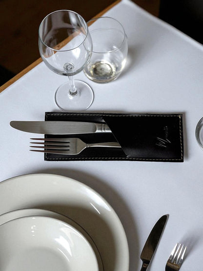 Estuche premium porta cubiertos, funda guarda cubiertos de Lujo mod 101