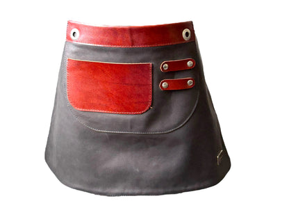 Mandil de Mesero Dama de Cuero Genuino