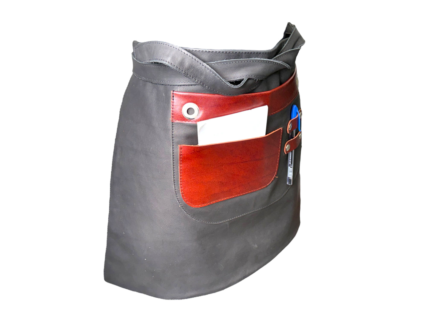 Mandil de Mesero Dama de Cuero Genuino