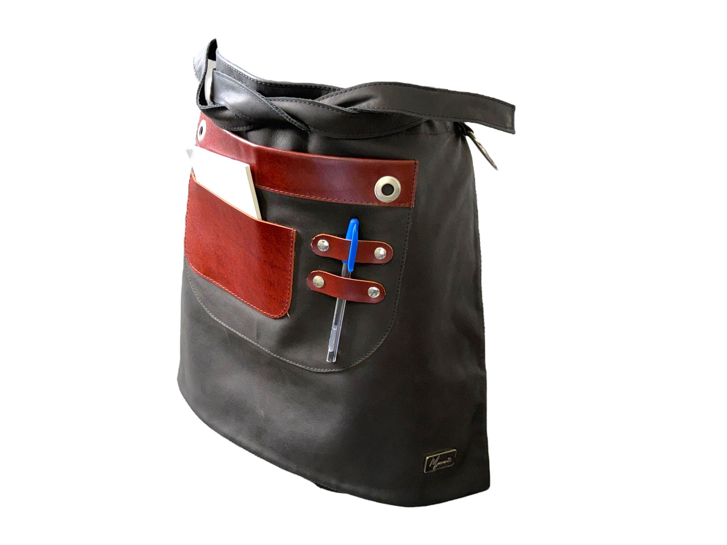 Mandil de Mesero Dama de Cuero Genuino