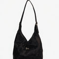 Bolso mod  Nigeria Pelo de Res Negro Asa Ajustable
