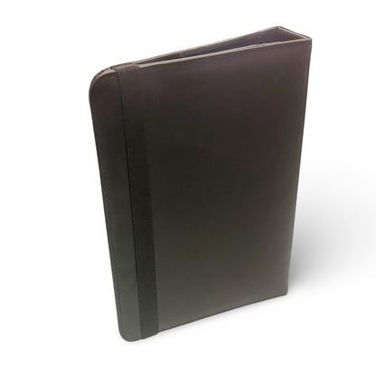 Carpeta ejecutiva con broche media carta cuero (Solo mayoreo)