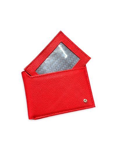 Cartera caballero con tarjetero Desmontable Mod. ROMA *Rojo*