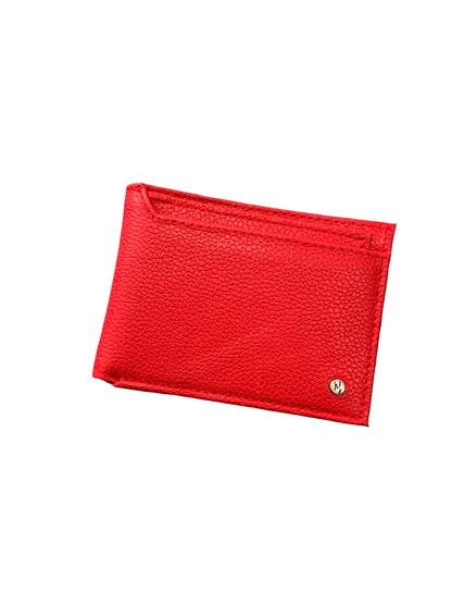 Cartera caballero con tarjetero Desmontable Mod. ROMA *Rojo*
