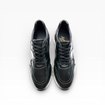 Sneakers casual cuero mod 9100 Negro